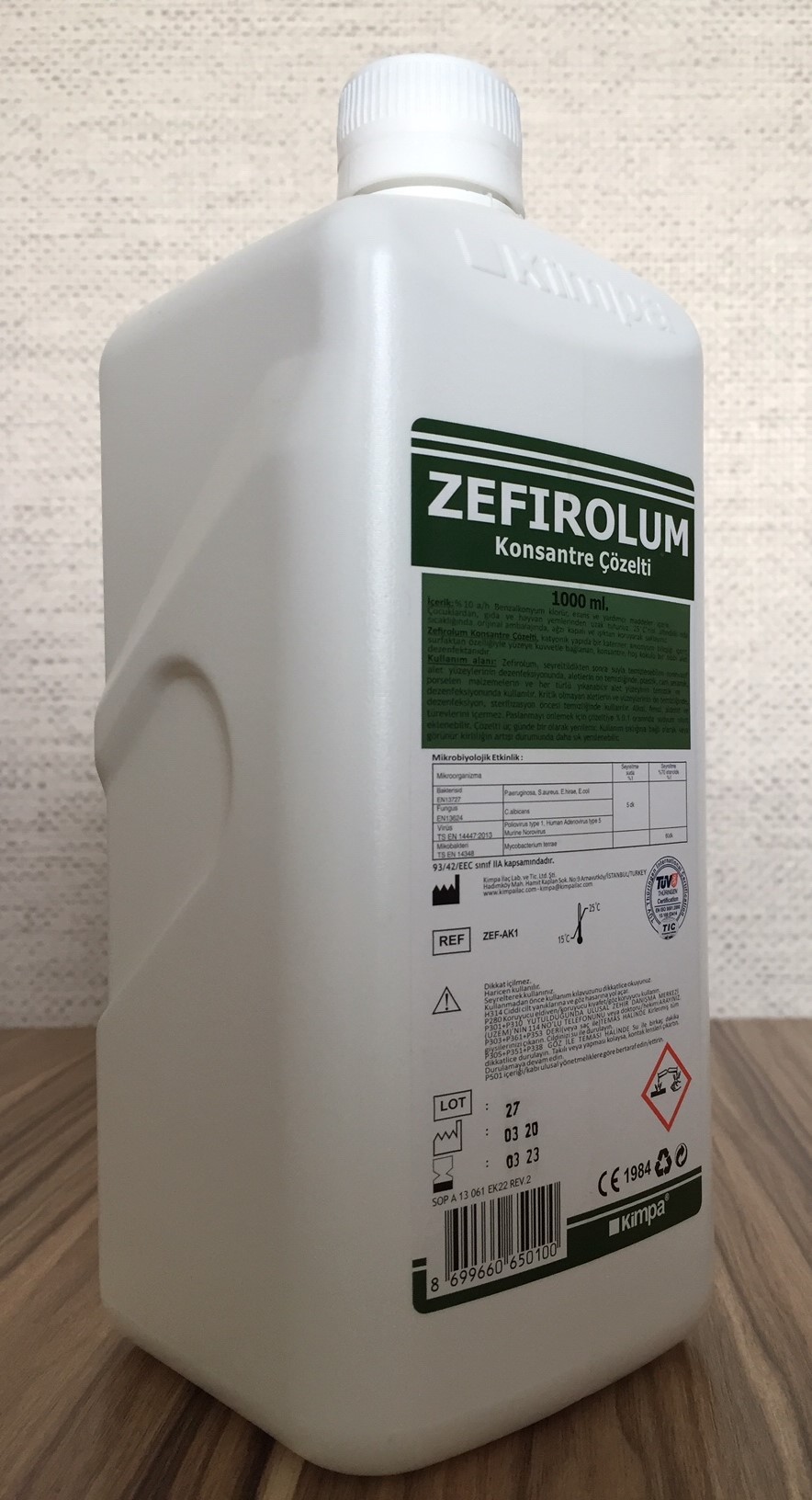 Zefirolum Konsantre 1000 Ml